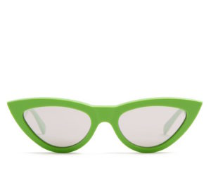 Ce?line cat-eye green glasses