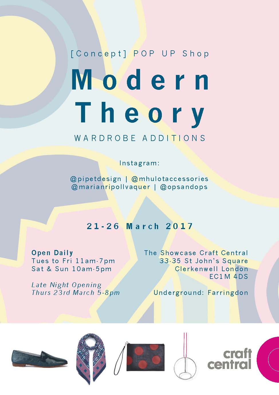 Modern Theory pop-up flyer