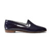 Ops&Ops No10 Midnight Blue patent leather flats side view