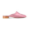 Ops&Ops No13 Pink Pois leather slides side view