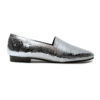 Ops&Ops No14 Silver Foil leather lined flats side view