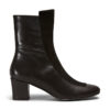 Ops&Ops No16 Black Duo leather and suede boots side view