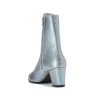 Ops&Ops No16 boots Silver Duo metallic leather: blue and silver back view