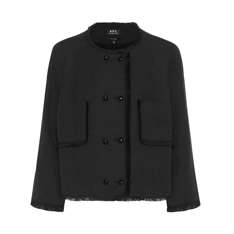 Winter Fabiola tweed jacket by A.P.C in black