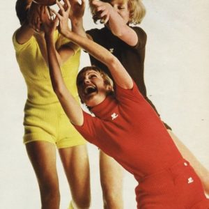 André Courrèges love of sportswear evident in his colourful playsuits