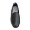 OpsOps No10 Action Black leather flats front view