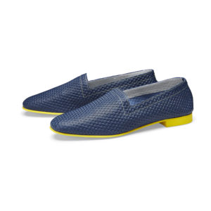 Ops&Ops No10 Action Blue leather flats pair