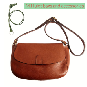 M.Hulot leather saddle bag and belt