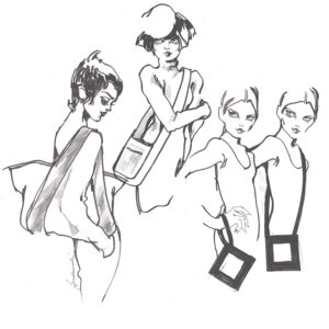 Barbara Hulanicki illustration of bags