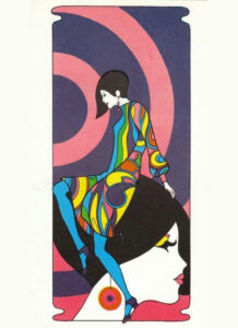 Fashion illustration from 1960s