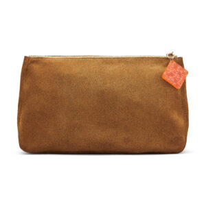 Ops&Ops No101 Toffes suede clutch with Tatty Devine made pull