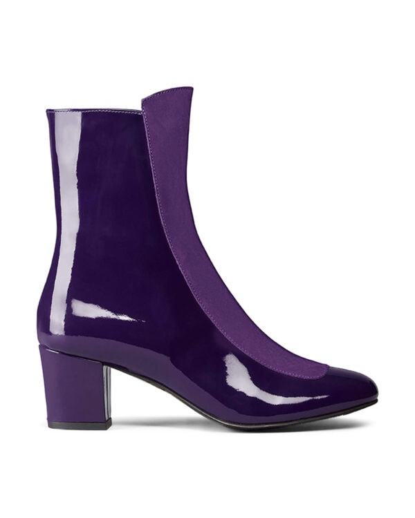 Ops&Ops No16 boot in Purple Duo, side view