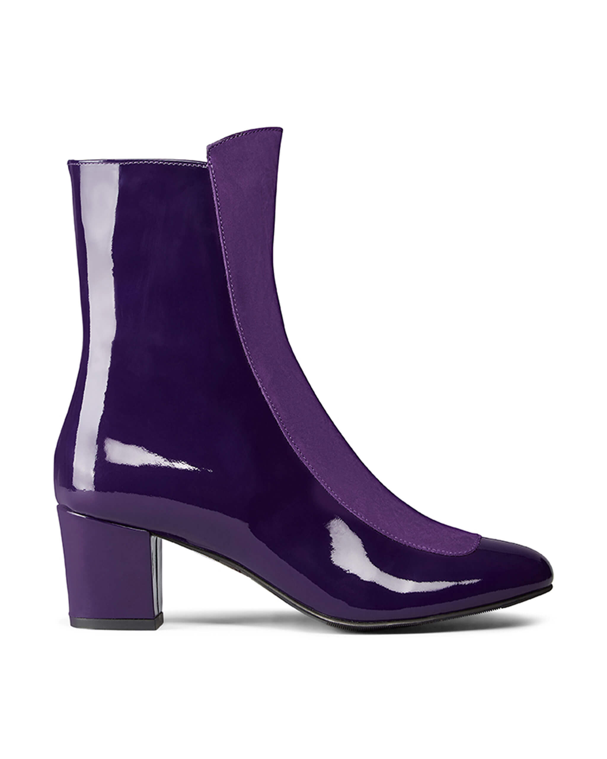 Ops&Ops No16 boot in Purple Duo, side view