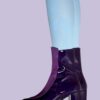 Ops&Ops No16 Purple Duo boot styled with pale blue tights