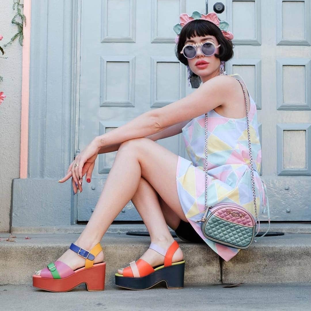 Global influencer @afashionnerd styles Carmen Christine dress