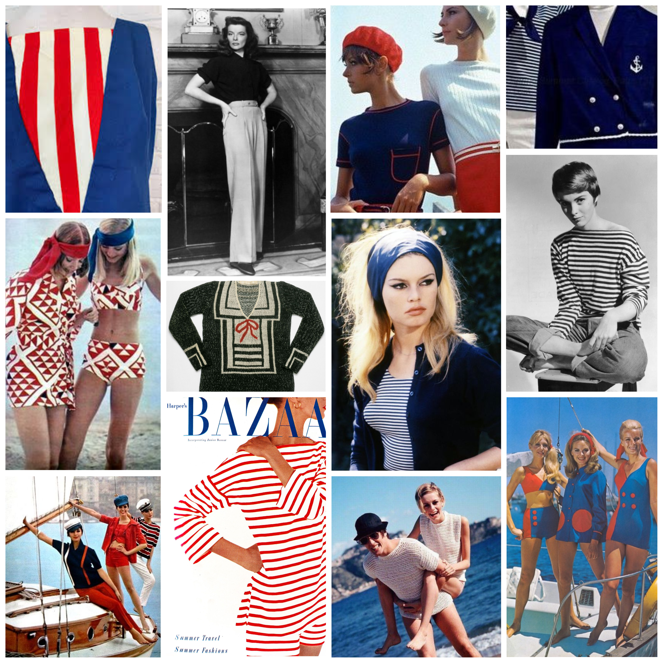 Nautical fashion – Quintessential Summer Look blog collage