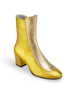 No.16 Gold Duo Leather Boots - Ops & Ops