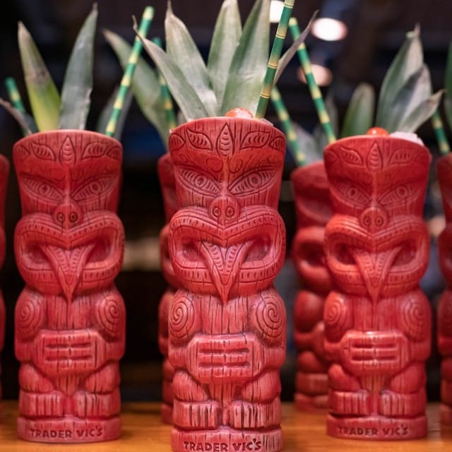 Trader Vic's tiki mugs