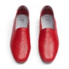 Ops&Ops No10 Lipstick Red leather loafers, pair