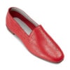 Ops&Ops No10 Lipstick Red leather loafers, angle