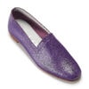 Ops&Ops No10 Royal Purple leather flats, side view