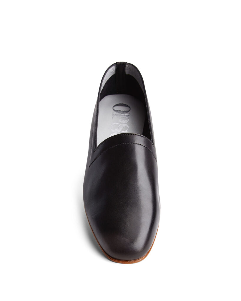 No.10 Classic Black Leather Flats - Ops & Ops