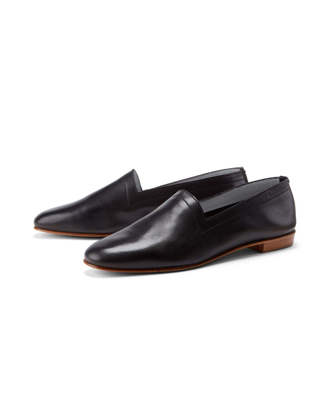 No.10 Classic Black Leather Flats - Ops & Ops