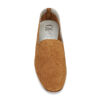 Ops&Ops No10 Toffee calfskin suede flats, viewed from top