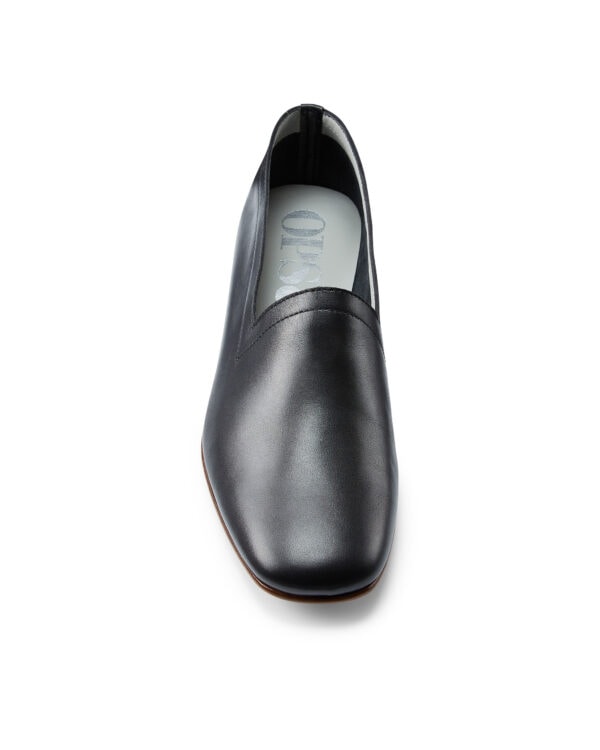 Ops&Ops No17 Petrol nubuck loafers, front view
