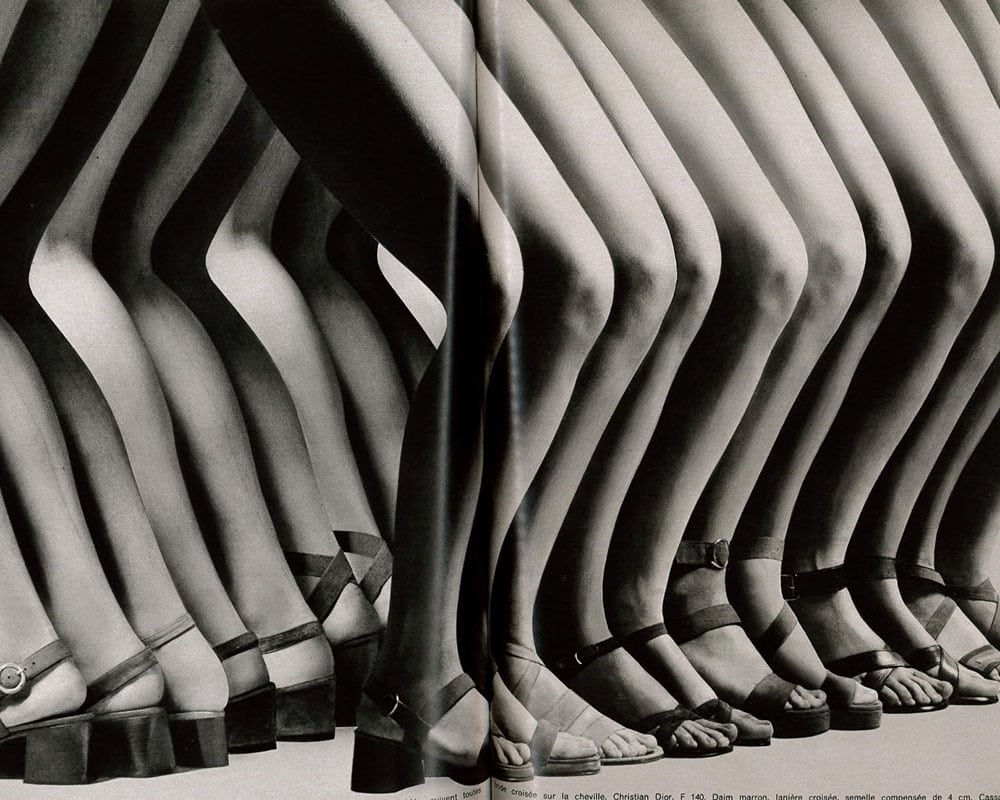 Guy Bourdin ad, legs as seen in Vogue Paris