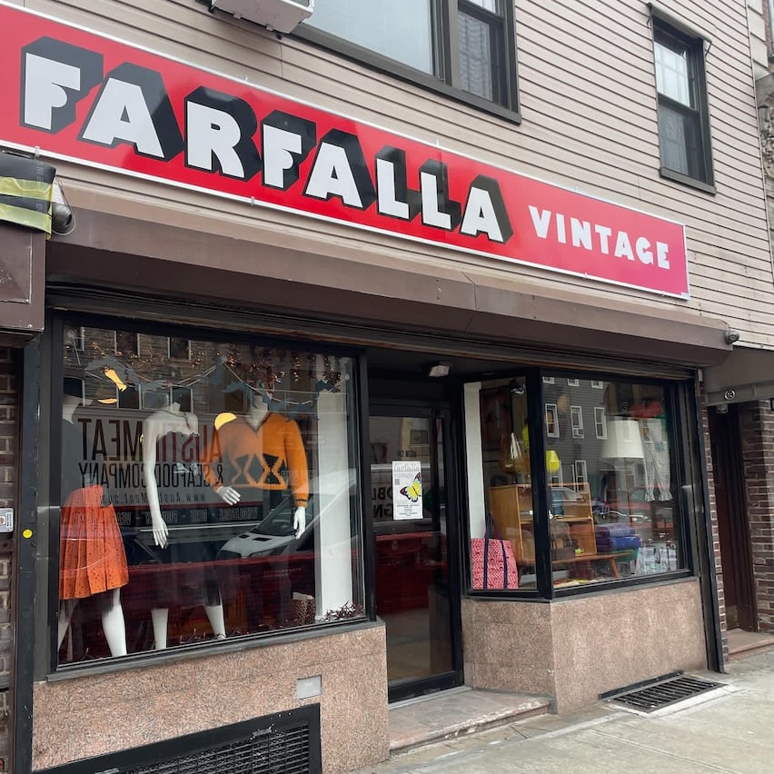 Farfalla vintage store shop front