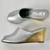 Ops&Ops sample sale silver gold wedges