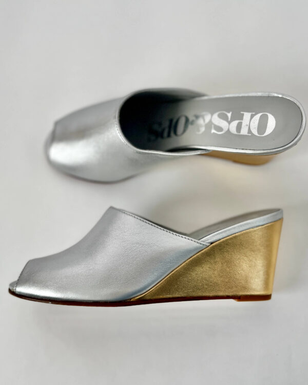 Ops&Ops sample sale silver gold wedges