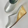 Ops&Ops sample sale No15 silver and gold metallic mules
