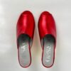 Ops&Ops No15 pair of red and gold metallic leather wedge mules