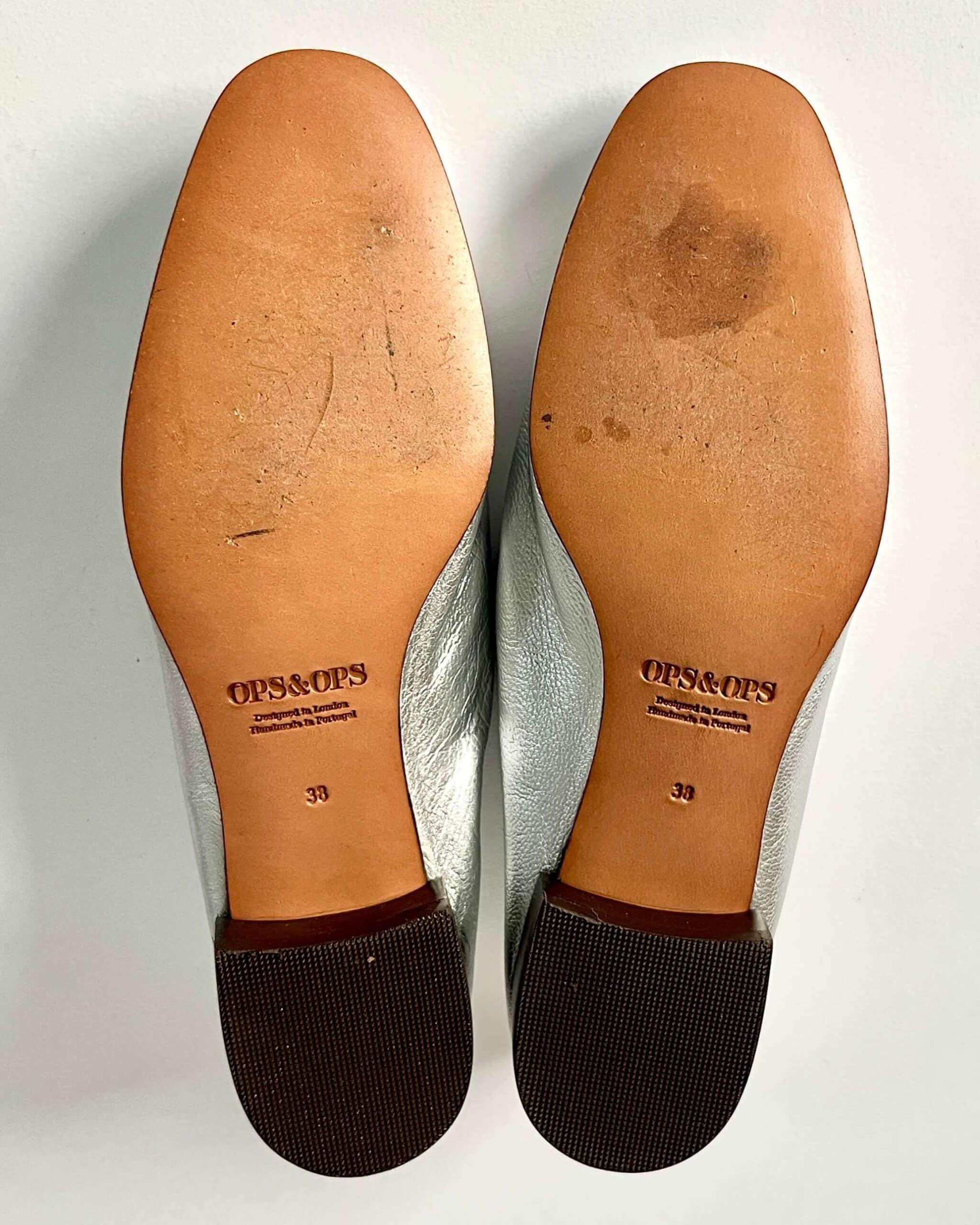 11SS 38 outlet soles Ops&Ops No11 Sterling Silver pair soles worn on shoot