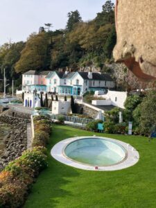 Hotel and swimming pool, Portmeirion