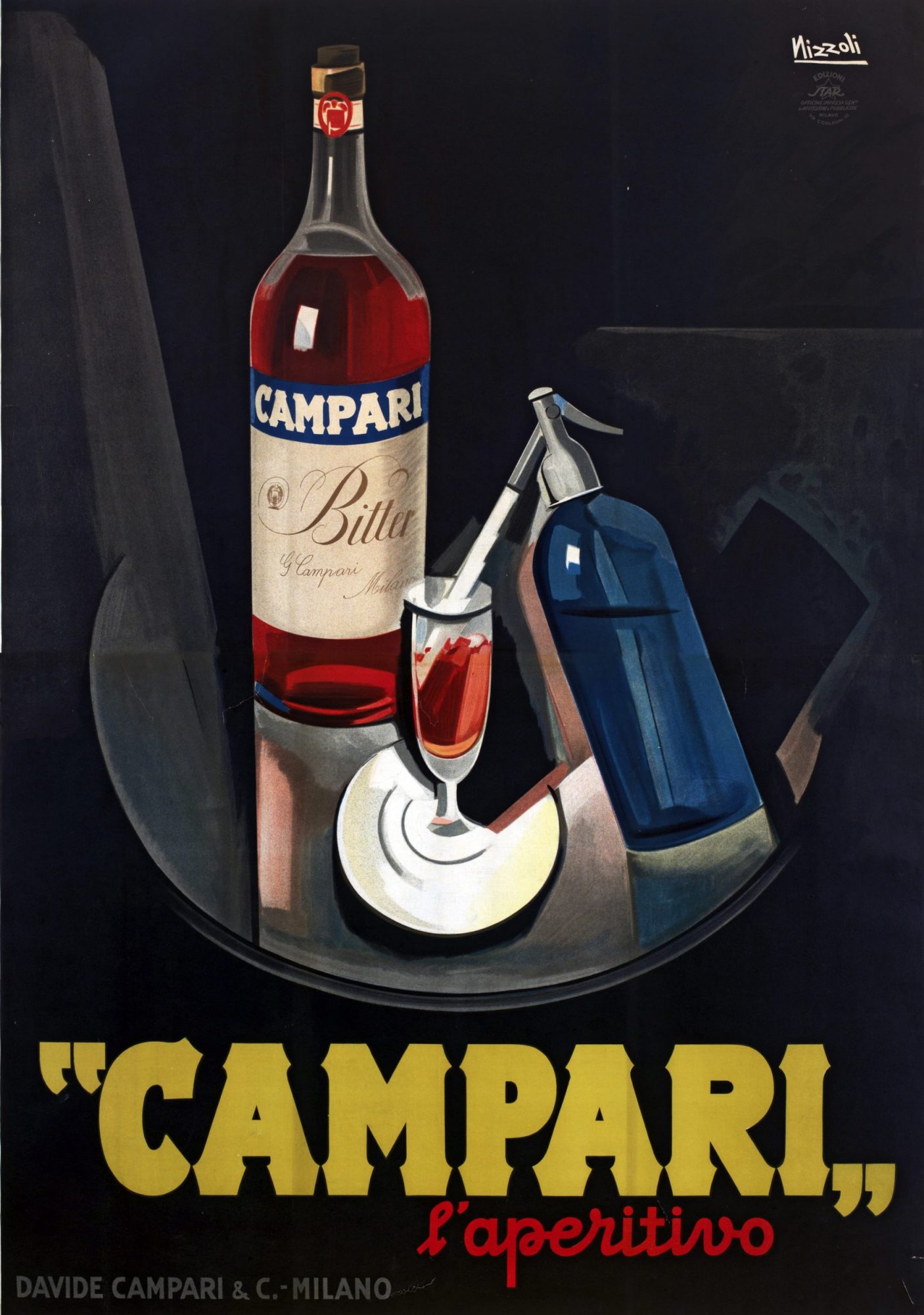 Campari l'aperitivo, 1925, Marcello Nizzoli