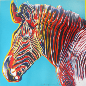 Camouflage: Andy Warhol's Endangered Animals Zebra