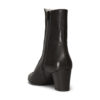 Ops&Ops No16 Black Duo leather and suede mid-heel boots back