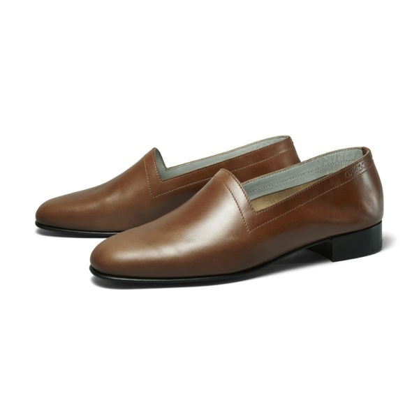Ops&Ops No11 Cinnamon leather block heels pair