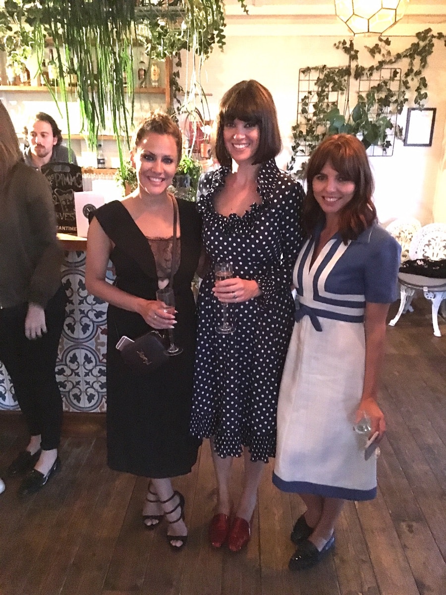 Caroline Flack, Dawn and Ophelia looking glam at roof-top pop-up