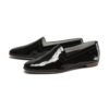 Ops&Ops No10 Bardot Black patent leather flats pair
