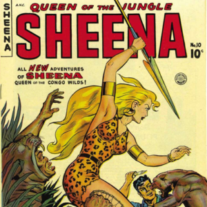 US comic book jungle girl heroine, Sheena Queen Of The Jungle