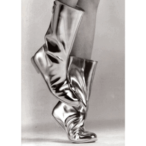 Courrèges silver go-go boots