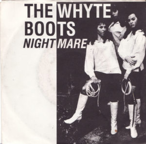 The Whyte Boots wearing white go-go boots